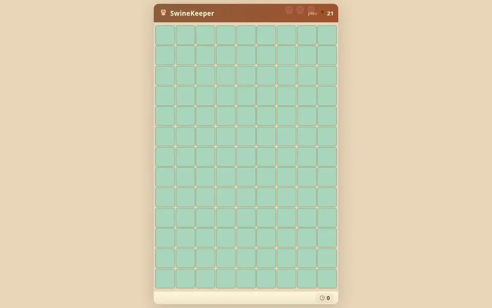 SwineKeeper on desktop, built by OpenCode.